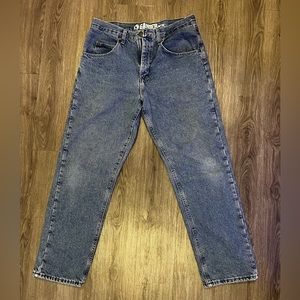 VINTAGE MENS GANDER MTN FLANNEL LINED JEANS 33x30